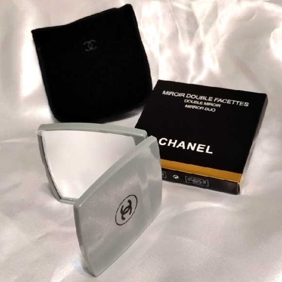 CHANEL Other - CHANEL New Authentic Dual Compact Mirror with Black Case!✨$350 Retail